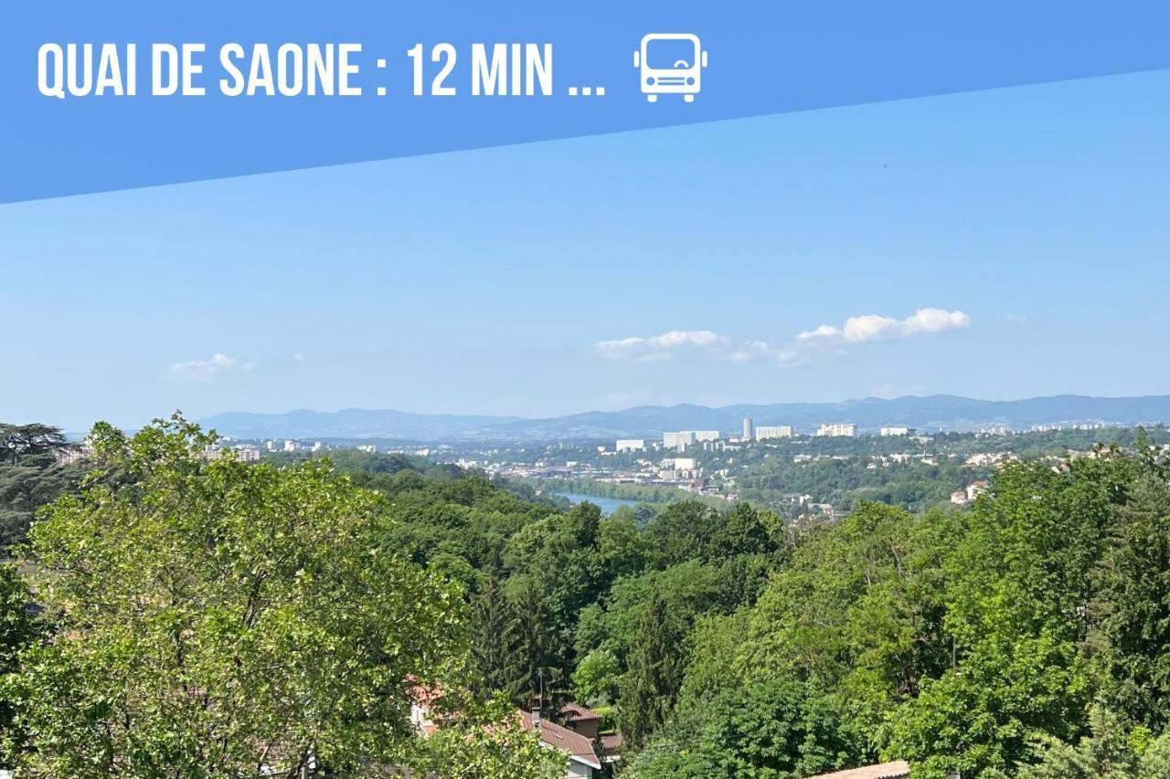 Ferienwohnung Le Calme - Design - Vue Panoramique Sur La Saone Caluire-et-Cuire Exterior foto